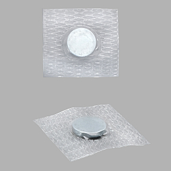 62125/set Кнопка магнитная потайная 10мм полиэтилен/металл, прозрачный/серебро BIG