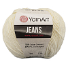 Пряжа YarnArt 'Jeans' 50гр 160м (55% хлопок, 45% полиакрил) 03 молочный