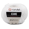 Пряжа YarnArt 'Jeans' 50гр 160м (55% хлопок, 45% полиакрил) 62 белоснежно-белый