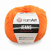 Пряжа YarnArt 'Jeans' 50гр 160м (55% хлопок, 45% полиакрил) 77 оранжевый