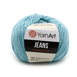 Пряжа YarnArt 'Jeans' 50гр 160м (55% хлопок, 45% полиакрил) (81 холодный мятный)