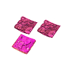 YW013 Декоративные элементы из коры дерева 'Квадратики', 3см, 30шт/уп розовый