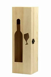 WB-12 Деревянная заготовка 'Коробка для вина', 11*10*35 см