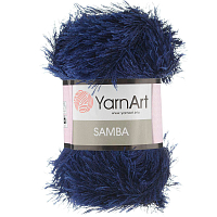 Пряжа YarnArt 'Samba' травка 100гр 150м (100% полиэстер) (03 т.синий)