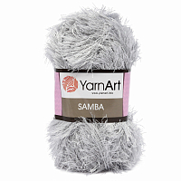 Пряжа YarnArt 'Samba' травка 100гр 150м (100% полиэстер) (10 светло-серый)