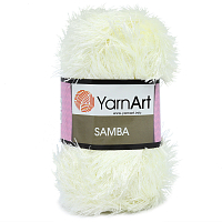 Пряжа YarnArt 'Samba' травка 100гр 150м (100% полиэстер) (830 молочный)