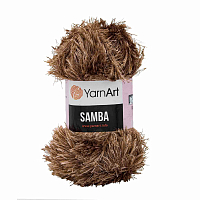 Пряжа YarnArt 'Samba' травка 100гр 150м (100% полиэстер) (199 коричневый)