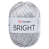 Пряжа YarnArt 'Bright' 90гр 340м (80% полиамид, 20% металлик) 235 темно-серый