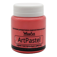 Краска акриловая ArtPastel, красный теплый, 80мл, Wizzart