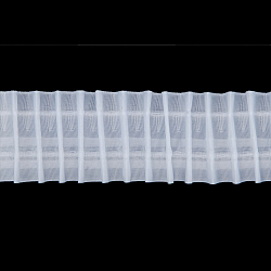 Равномерная на тканой основе C701 Тесьма шторная 1/2,5 'Параллельная складка' (2 ряда петель, 2 шнура) 60мм*50м, белый