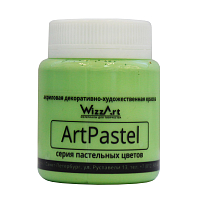 Краска акриловая ArtPastel, салатовый, 80мл, Wizzart