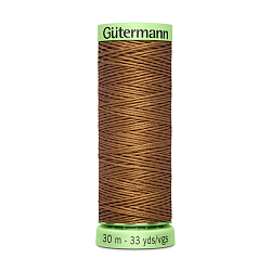03 Нить Top Stitch 30/30 м для декоративной отстрочки, 100% полиэстер Gutermann 744506 (124 золотисто-коричневый)