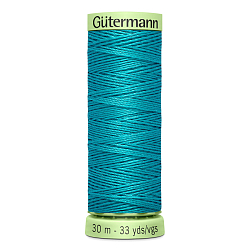 03 Нить Top Stitch 30/30 м для декоративной отстрочки, 100% полиэстер Gutermann 744506 (055 св.зеленая бирюза)
