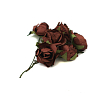 Розы из бумаги, упак./8 шт., SCB 280510 темно-коричневые