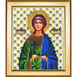 Б-1060 Набор для вышивания бисером 'Чарівна Мить' 'Икона святая мученица Вера' 11*9см