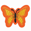 Термоаппликация 'Бабочка', 5.4*7см, Hobby&Pro оранжевый