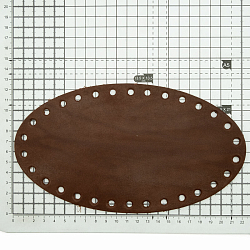 Дно для сумки кожаное 22см*12,2см,толщ.3,5-4мм,дизайн № 504, 100% кожа
