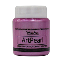 Краска акриловая ArtPearl, розовый, 80мл Wizzart
