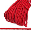 С831 Шнур отделочный плетеный, 4 мм*30 м красный