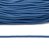 С831 Шнур отделочный плетеный, 4 мм*30 м т.голубой