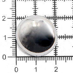 NE69 Пуговица 'Полусфера' 34L (21мм) на ножке, пластик под металл