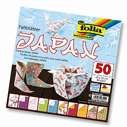 Бумага для оригами 'Япония', 80г/м², 20х20см, 50 л. (492/2020) Folia