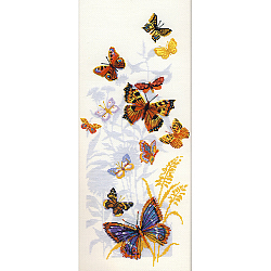 902 Набор для вышивания Riolis 'Бабочки России', 22*50 см