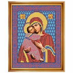 С9008 Набор для вышивания бисером 'Нова Слобода' 'Богородица Владимирская', 18x25 см