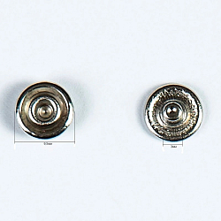 1809/09 Часть кнопки трикотажной 9мм (C) цв.металл, никель BIG