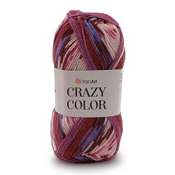 Пряжа YarnArt 'Crazy color' 100гр 260м (25% шерсть,75% акрил)