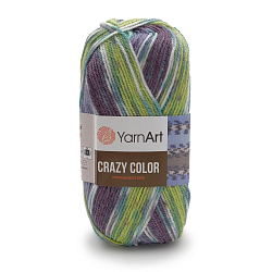 Пряжа YarnArt 'Crazy color' 100гр 260м (25% шерсть,75% акрил)