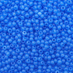 полупрозрачный (32010) Бисер полупрозрачный голубой 10/0, круг.отв., 50г, Preciosa
