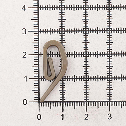 Крючок-улитка усиленный h-26,5мм пластик, антик (латунь), 100 шт/упак