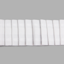 4130-S Тесьма шторная 1/3 'Параллельная складка' (1 ряд петель, 2 шнура) 40мм*100м, белый