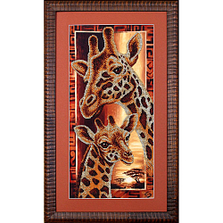 Б-057 Набор для вышивания бисером Магия канвы 'Африка: Жирафы', 22х46 см