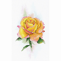 А-049 Набор для вышивания МП Студия 'Желтая роза' 14*27см