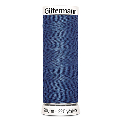 01 Нить Sew-All 100/200 м для всех материалов, 100% полиэстер Gutermann 748277 (068 серо-синий)
