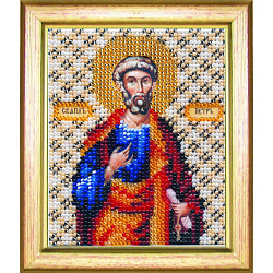 Б-1050 Набор для вышивания бисером 'Чарівна Мить' 'Икона апостол Петр', 11*9 см