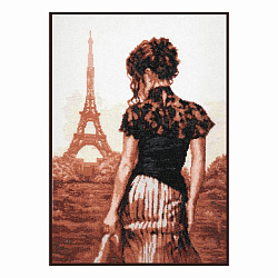 11.002 Набор для вышивания 'Палитра' 'Прогулка по Парижу', 26х36 см
