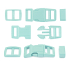 A03001037-10 Фастекс, рамка и рамка-регулятор 10мм, пластик, упак(2 комплекта) Hobby&Pro светло-бирюзовый