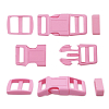A03001037-15 Фастекс, рамка и рамка-регулятор 15мм, пластик, упак(2 комплекта) Hobby&Pro светло-розовый