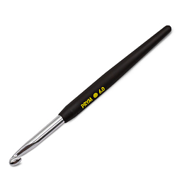Prym 195179 Крючок SOFT вязальный с мягкой ручкой, алюм. 6,0 * 14 Prym