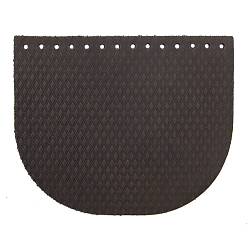 Крышечка для сумки Ромбик маленький, 20,4см*17,2см, дизайн №2011, 100% кожа