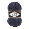 Пряжа ALIZE 'Lanagold' 100гр., 240м (49% шерсть, 51% акрил) 901 т.-синий меланж