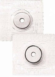 Кнопка магнитная 12мм в силиконе 0326-1457 ч/никель
