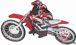 AD1179 Термоаппликация 'Мотоциклист', 5*9 см, Hobby&Pro