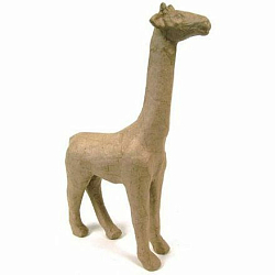 Фигурка из папье-маше, объемная, мал, жираф, 7*19*28 см