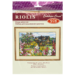 978 Набор для вышивания Риолис 'Цветущий сад', 38*26 см
