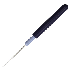 175319 Крючок для тонкой пряжи с пластиковой ручкой и колпачком, сталь, 1,5 мм, Prym