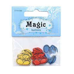 Декоративный элемент 'Мальчик' пластик, 6шт/упак, Magic Buttons